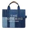 Marc Jacobs The Medium Bag In Blue Denim Jeans In Blue Denim