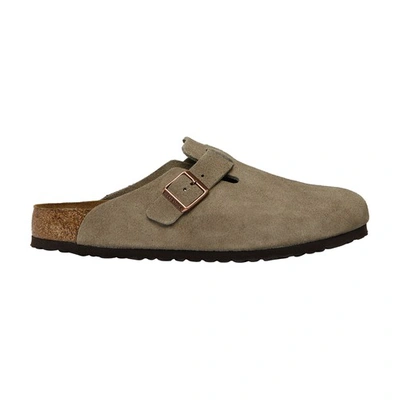 Birkenstock Boston Mules In Taupe