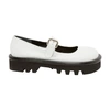 Jw Anderson Bumper-tube Leather Chunky Mary Janes In White Black
