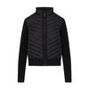 Canada Goose Hybridge Down-paneled Wool Jacket In Black