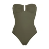 Eres Cassiopee One-piece Swimsuit In Olive Noire