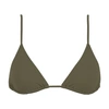 Eres Les Essentiels Mouna Triangle Bikini Top In Olive Noire