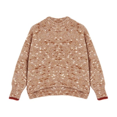 Momoní Lichene Camouflage Sweater In Brown
