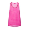 Valentino Semi-sheer Silk Chiffon Tank Top In Uwt