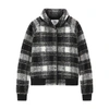 Woolrich Gentry Check-print Bomber Jacket In Black Check