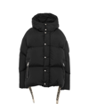 Khrisjoy Padded-design Hooded Jacket In Black