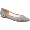 Journee Collection Collection Women's Wide Width Batavia Flat In Grey
