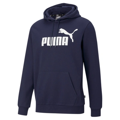 Puma Men's Essentials Big Logo Hoodie In Blue