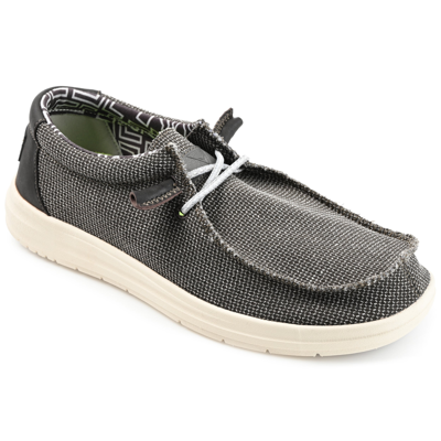 Vance Co. Moore Mens Slip-on Memory Foam Loafers In Charcoal