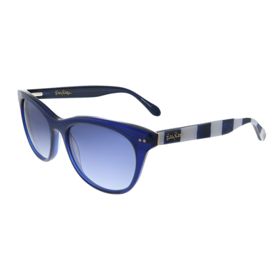 Lilly Pulitzer Lp Miraval Nv Womens Rectangle Sunglasses In Blue