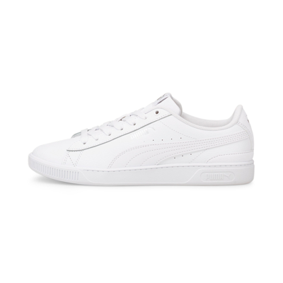 Puma Vikky Leather Sneaker In White- White