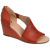 Journee Collection Women's Tru Comfort Foam Aretha Wedge In Orange