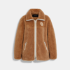 COACH OUTLET Coach Outlet Tonal Sherpa Zip Up