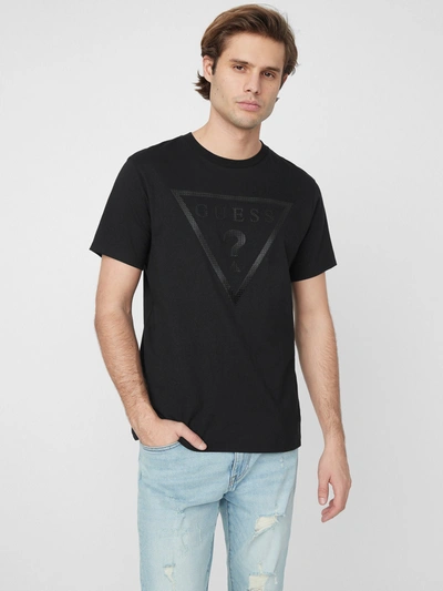 Guess Factory Erikk Logo Tee In Black