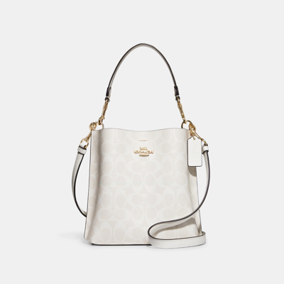 Coach Outlet Mollie Bucket Bag 22 In Signature Canvas In Multi
