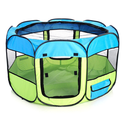 Pet Life 'all-terrain' Lightweight Easy Folding Wire-framed Collapsible Travel Pet Dog Playpen Crat In Multi