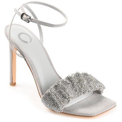 Journee Collection Women's Arlette Rhinestone Stilettos In Gray
