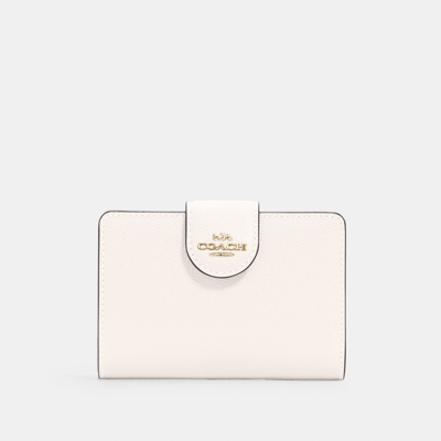 Coach Outlet Medium Corner Zip Wallet In Gold
