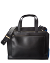 Valextra Passepartout Large Leather Satchel In Black