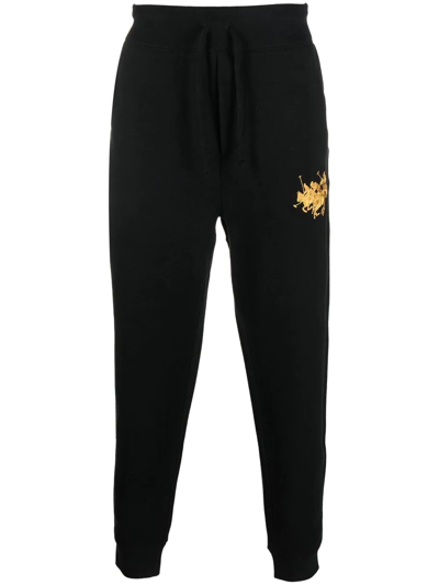 Polo Ralph Lauren Embroidered-logo Track Pants In Schwarz