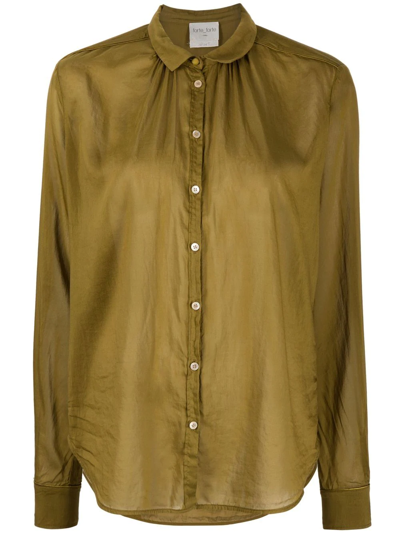 Forte Forte Long-sleeve Button-up Shirt In Green