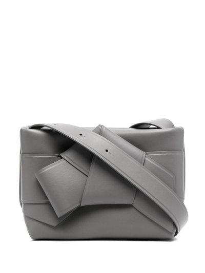 Acne Studios Musubi Knotted Shoulder Bag In Grey