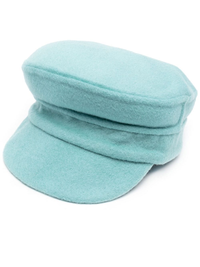 P.a.r.o.s.h. Wool Baker Boy Hat In Blau