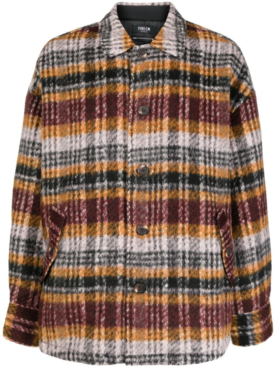 Five Cm Stripe-pattern Shirt Jacket In Mehrfarbig