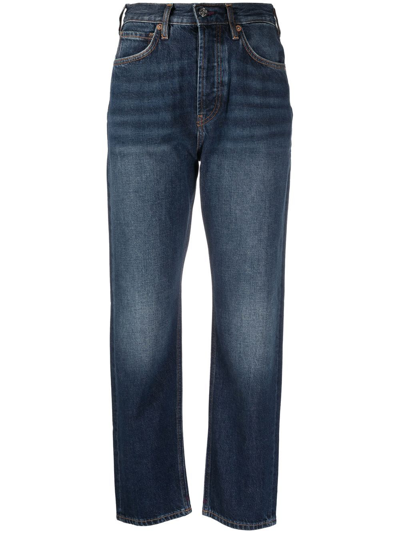 Scotch & Soda Straight-leg Organic-cotton Jeans In Blau