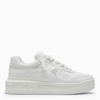 Valentino One Stud Xl White Leather Trainer In White