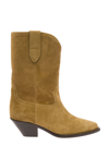 Isabel Marant Duerto Suede Cowboy Boot In Beige