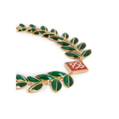 Casablanca Paris Leaf Bracelet With Logo