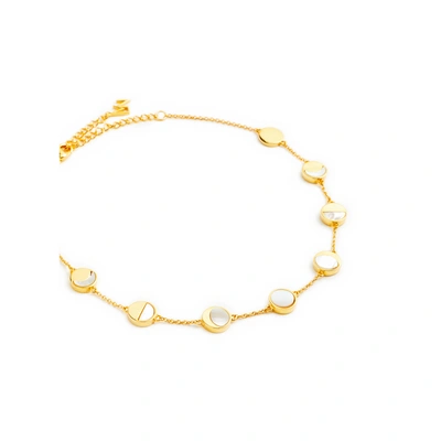 Lavani Jewels Moon Circulation Gold Choker Necklace