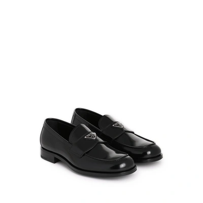 Prada Mocassins En Cuir