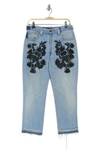 Le Superbe Beaded Jeans In Goth Gems Denim
