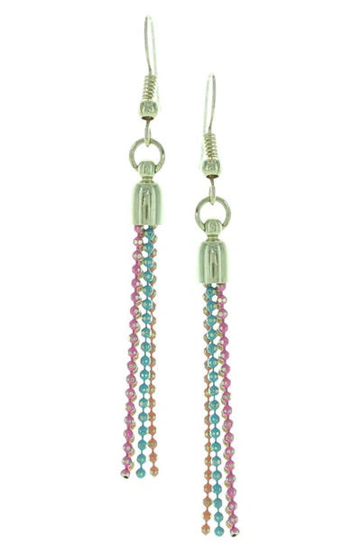Olivia Welles Color Spectrum Dangle Earrings In Gold / Multi