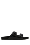 Saint Laurent Jimmy Flat Sandals In Patent Leather