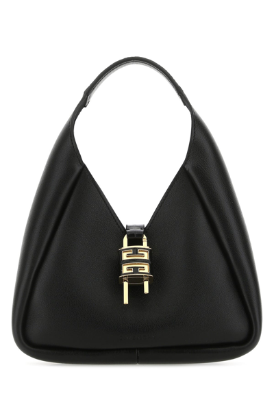 Givenchy Black Leather G-hobo Handbag Black  Donna Tu