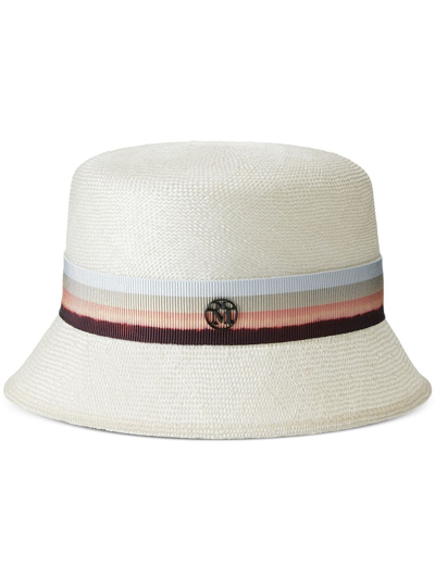 Maison Michel Mini Kendall Cloche Hat In White