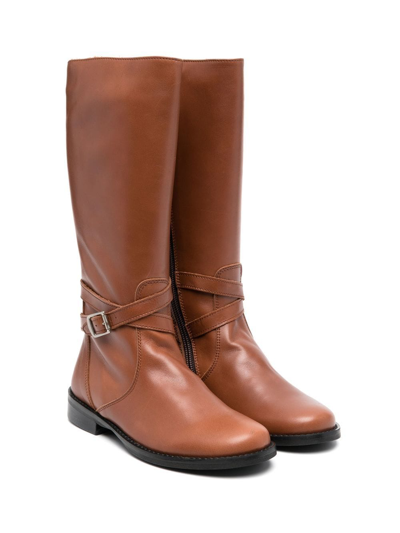 Pèpè Kids' Hanna Tall Boots In Brown