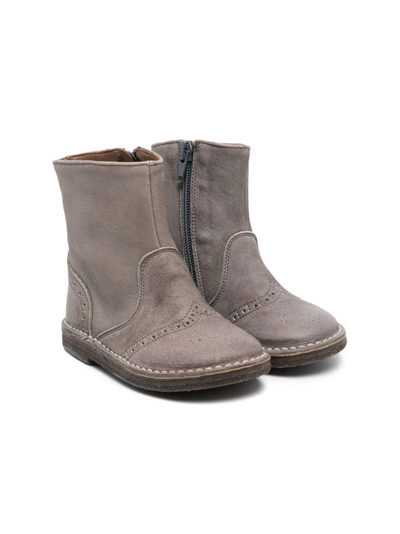 Pèpè Kids' Dylan Ankle Boots In Grey