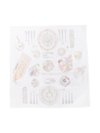 Atelier Choux Graphic-print Blanket In White
