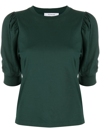 Frame Frankie Puff Sleeve Tee In Pine