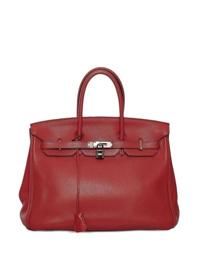 Pre-owned Hermes  Birkin Handbag In Red