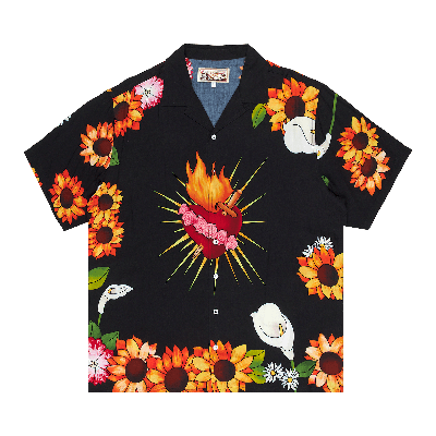 Pre-owned Pleasures Heart Button Down 'black'