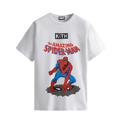 Pre-owned Kith For Spider-man Allies Vintage Tee 'white'