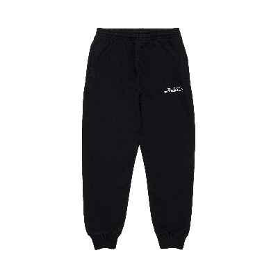 Pre-owned Off-white Script Logo Slim Cuff Sweatpants 'black/white'