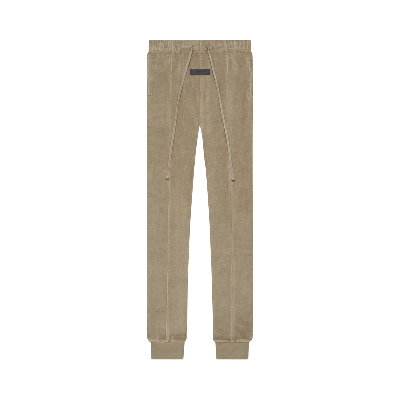 Pre-owned Essentials Fear Of God  Velour Pant 'oak' In Tan