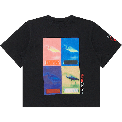 Pre-owned Heron Preston Multi Heron Censored Short-sleeve Tee 'black/multicolor'