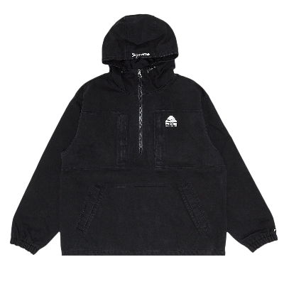 Pre-owned Supreme X Nike Acg Denim Pullover 'black'